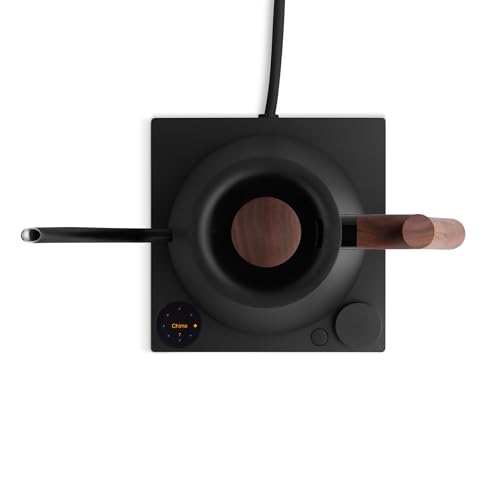 Stagg EKG Pro Gooseneck Electric Kettle for Pour (Matte Black with Walnut Handle + Lid Pull / EKG Pro)