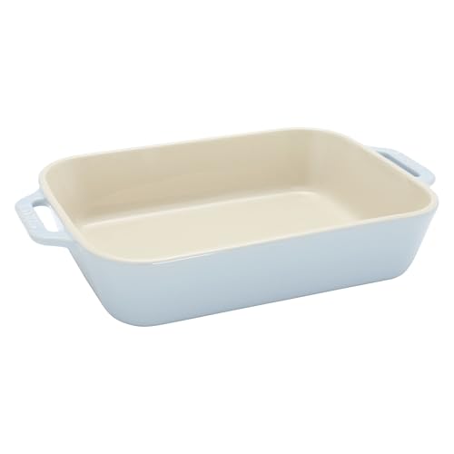 Ceramic 3 pc Rectangular Baking Dish Set (3-pc / Macaron Pastel Blue)
