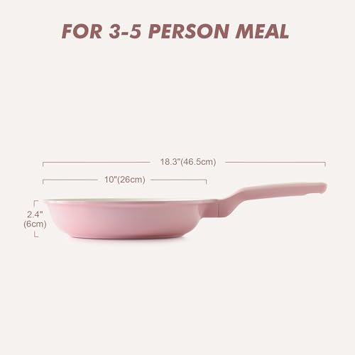 Nonstick Ceramic Frying Pan 10 (10 Inch / Sakura Pink)