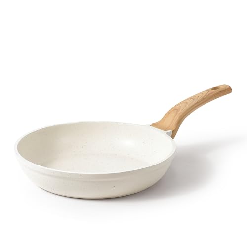12 Inch Non Stick Frying Pan (Cream White / 12")