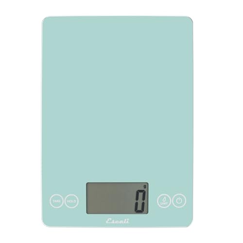 Arti Glass Food Scale Digital Countertop Kitchen (Teal / 9" x 6.5" x .75")