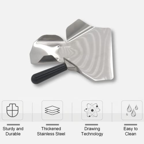 Stainless Steel French Fry Bagger Scoop Right Handle for Popcorn