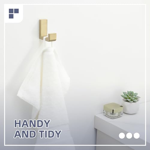 Brushed Gold Towel Hook (1 Pack / Brushed Gold)