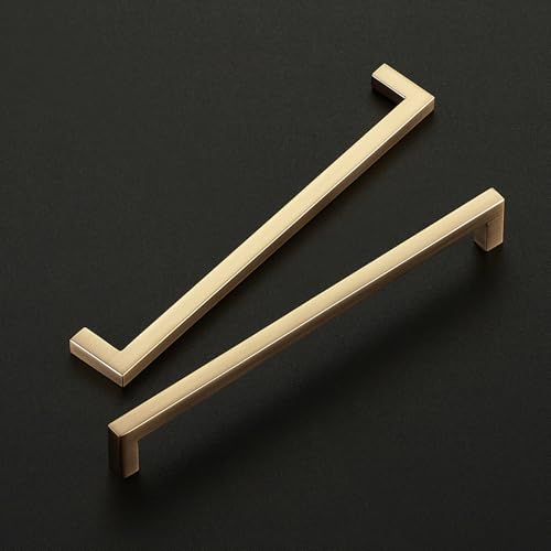 Champagne Bronze Cabinet Handles Cabinet Pulls 7 (Champagne Bronze / Flat Black 7-1/2'' Hole Center)