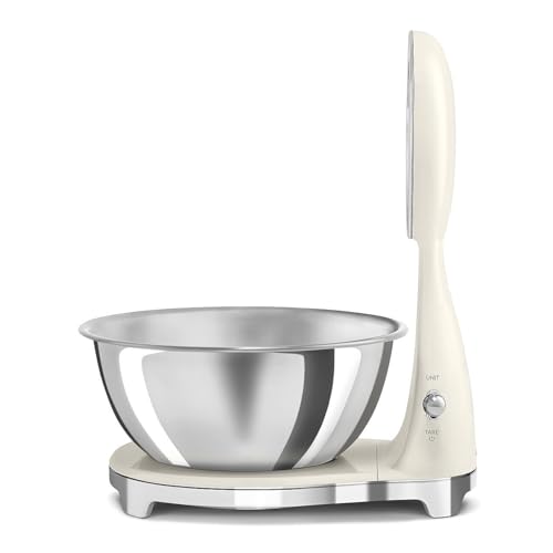 Retro Style Analog & Digital Kitchen Scale (Cream)