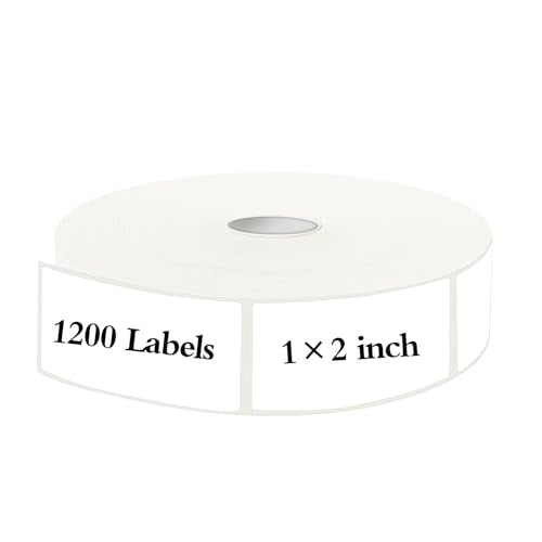 1200 Blank Removable Freezer Labels Water Oil Resistant with Perforation Line for Food Containers Jars Pantry Organization