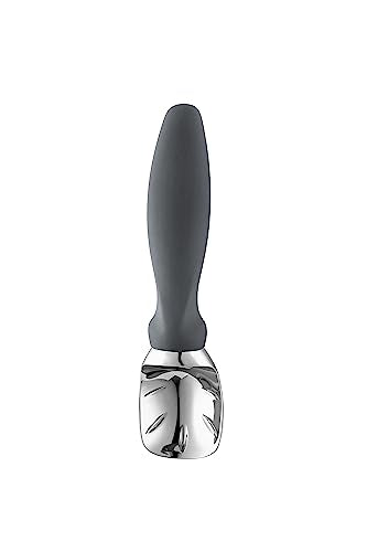 Heavy Duty Metal Ice Cream Scoop with Soft Grip Handle