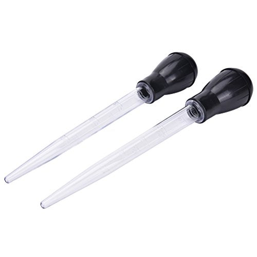 2 Pcs 11 Inch Turkey Baster with Silicone Bulb (2 Count)