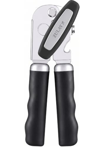Stainless Steel Swing Open Manual Can Opener Comfortable Grip (Ash Black / Comfy Grip)