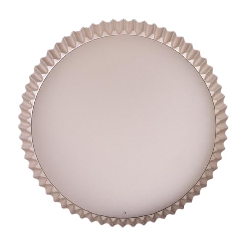 9 Inch Round Tart Pan with Loose Removable Bottom (9" Round (Champagne Gold))