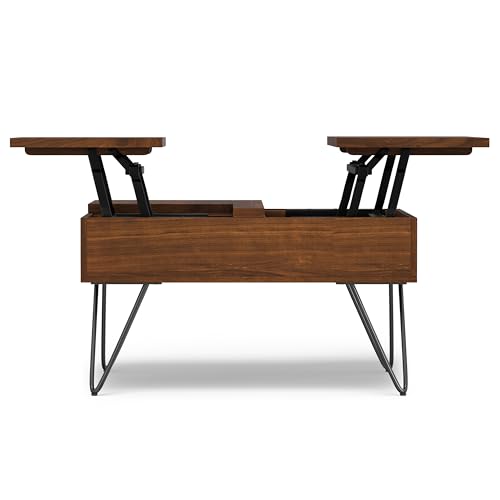 Hunter 32" Wide Walnut Veneer Square Lift Top Coffee Table