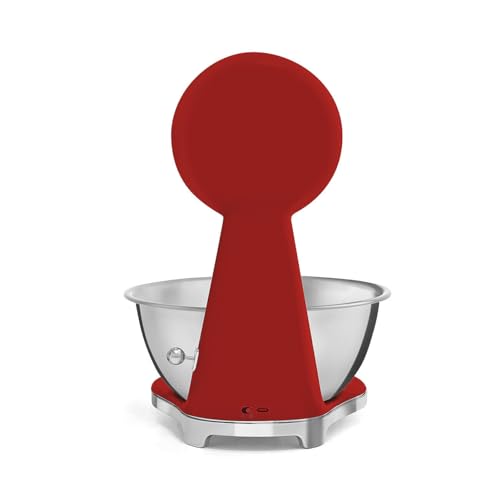 Retro Style Analog & Digital Kitchen Scale (Red)