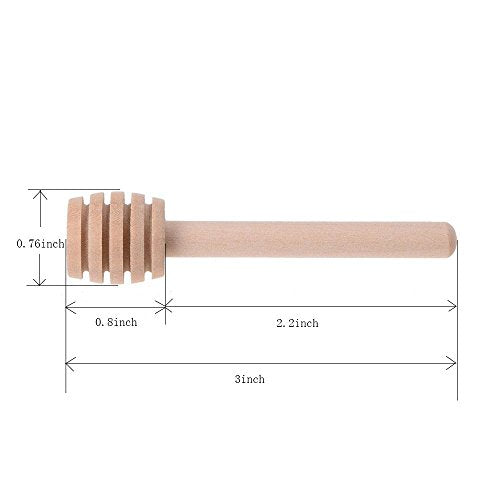 24 Pack Mini Wooden Honey Dipper Sticks (24PACK)