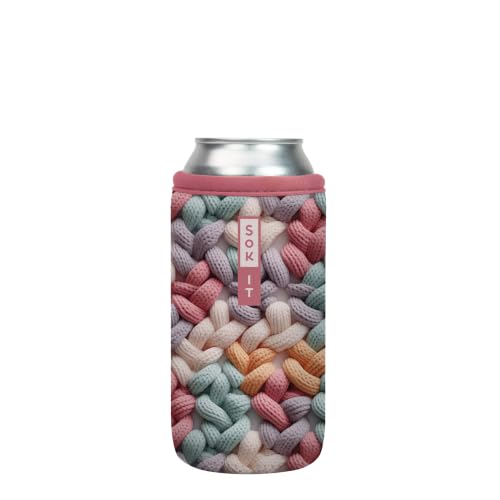 CanSok Sleeve for Beer & Soda Insulated Neoprene Cover (Cozy in Color / 16oz Can Sleeve)