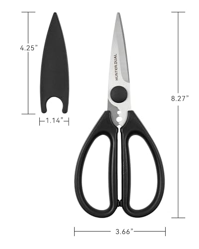 Kitchen Scissors for Food (Black / 8.26 Inch)