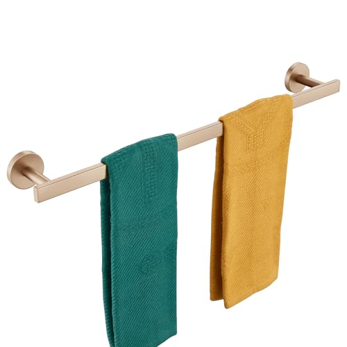 24 Inch Bathroom Towel Rack Bath Towel Bars Kitchen Towel Holder Towel Rails Wall Mounted SUS304 Champagne Bronze Stainless Steel AN4001CPG (Champagne Bronze / 24-Inch)