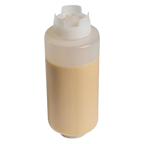 First In First Out 32 oz Clear Plastic Squeeze Bottle (6 Count)