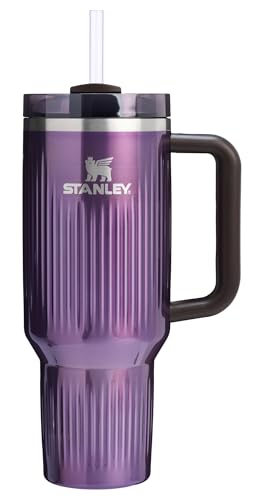 Quencher H2.0 Tumbler with Handle and Straw 40 oz (40 Ounces / Fluted Wisteria Shine)