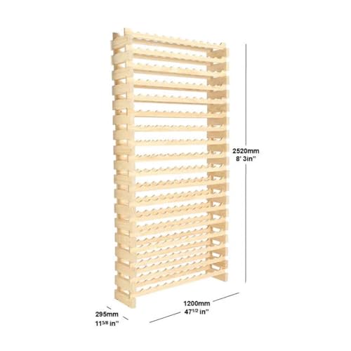 216 Bottle Wine Rack Dark Stain (Dark Stain)
