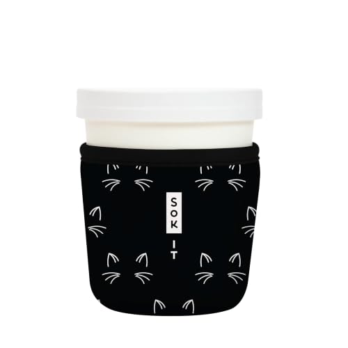 IceCreamSok Insulated Neoprene Cover (Mystical Meows / Fits Tapered Pints)