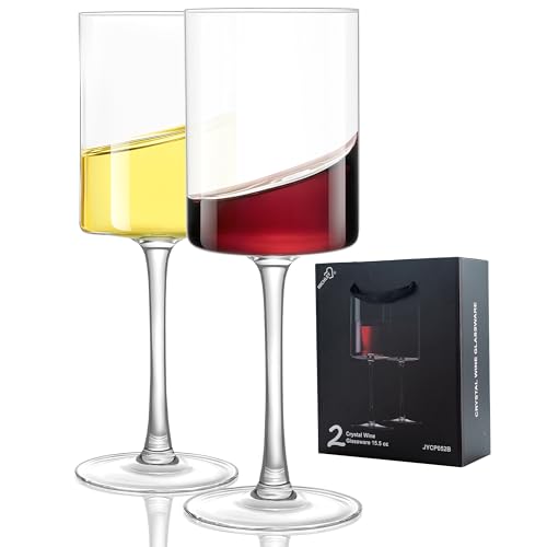 Square Crystal Wine Glasses Set of 2 (2 Count)