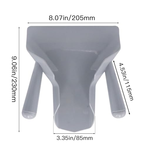 Polycarbonate French Fry Scoop Dual Handle for Ice Candy Snacks