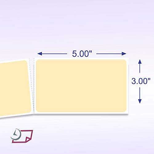 500 Rectangle Stickers (Natural)