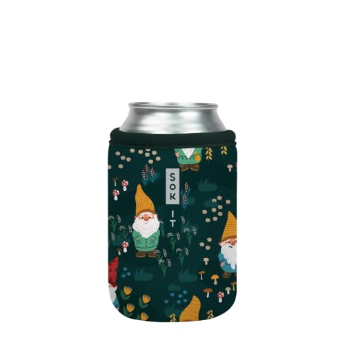 CanSok Sleeve for Beer & Soda Insulated Neoprene Cover (Rollin' with my Gnomies / 12oz Can Sleeve)