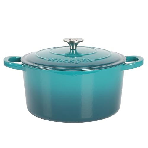 Artisan 7 Quart Round Dutch Oven (Teal Ombre / 7-Quart)