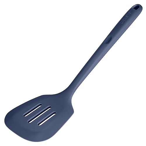 Silicone Turner Slotted Spatula (Midnight Blue / 13.6")