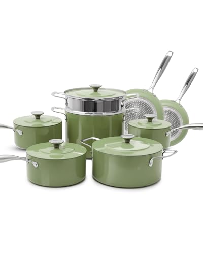 Lux 13 Piece Premium Cookware Collection (Avocado (G10))