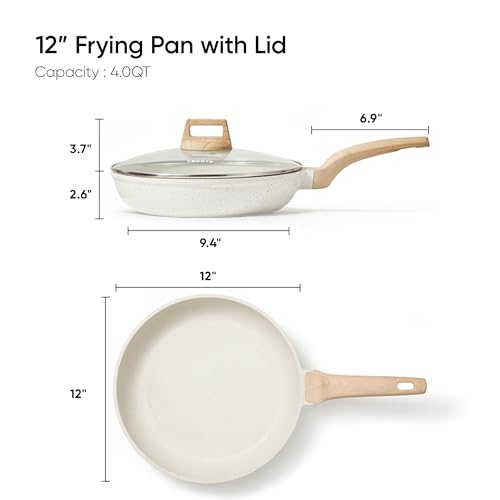 Non Stick Frying Pan (12" / White)