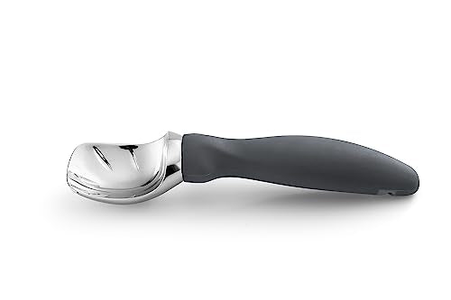 Heavy Duty Metal Ice Cream Scoop with Soft Grip Handle