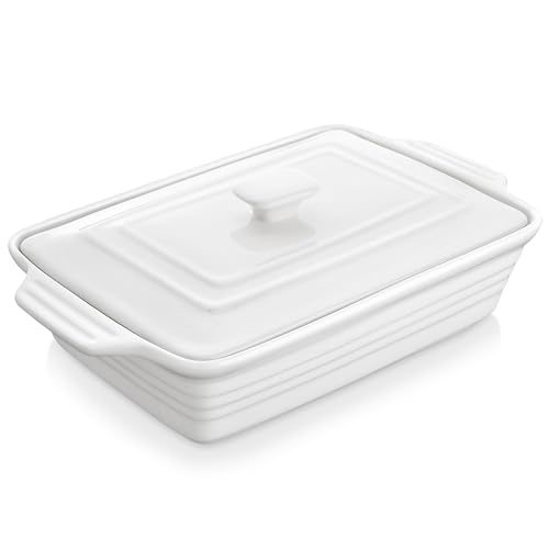 4.4 Qt Casserole Dish for Oven (4.4 QT - White)