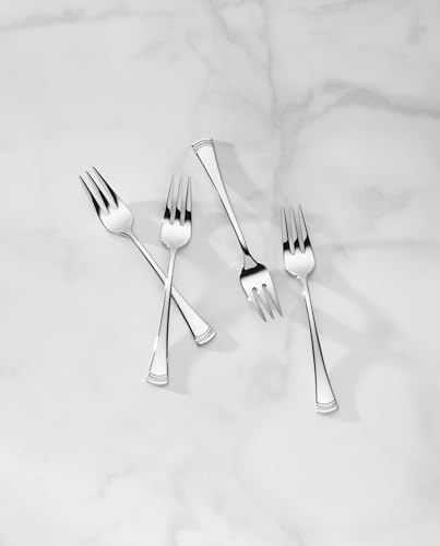 Portola Cocktail Forks Silverware Set for 4 (Cocktail Forks, Set of 4)
