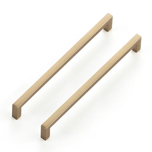 Champagne Bronze Cabinet Handles Cabinet Pulls 7 (Champagne Bronze / Flat Black 7-1/2'' Hole Center)
