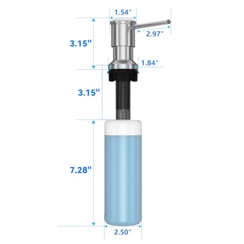 Dish Soap Dispenser (Brushed Nickel / With Bottle)
