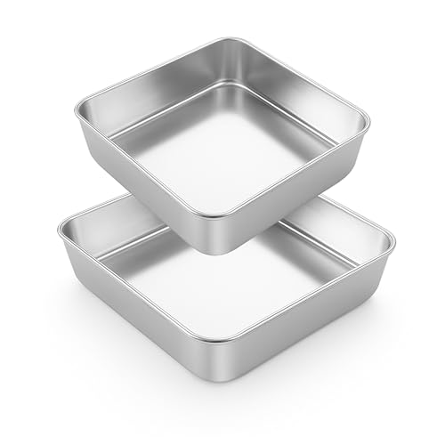 6 8 Inch Square Baking Cake Pan (6'' x 6''+8'' x 8'')
