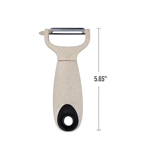 Cream Stainless Steel Wheat Straw Vegetable Peeler Kitchen Utensils
