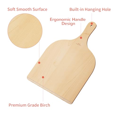 Wooden Pizza Peel (12-inch 4 pcs)