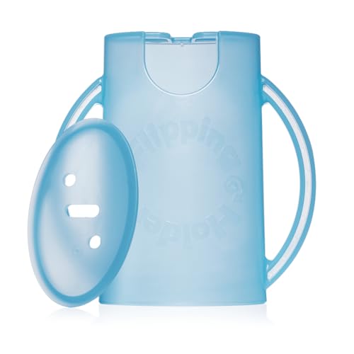Squeeze Proof Food Pouch Holder for Toddlers (Aqua Blue)