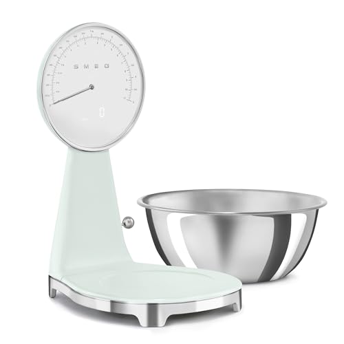 Retro Style Analog & Digital Kitchen Scale (Pastel Green)
