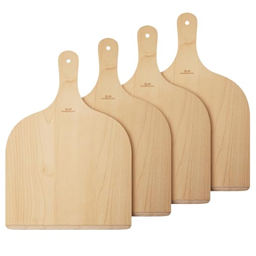 Wooden Pizza Peel (12-inch 4 pcs)