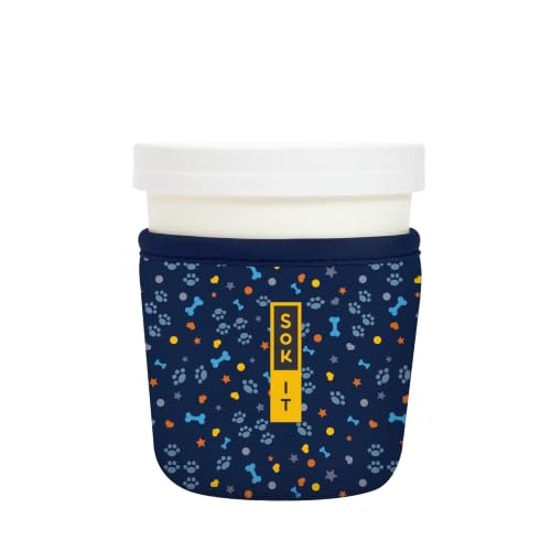 IceCreamSok Insulated Neoprene Cover (Paws and Bones / Fits Tapered Pints)
