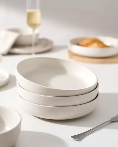 Milkyway 33 oz Pasta Bowls Set of 4 (Matte White / Set of 4)