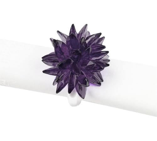 Crystal Design Collection Napkin Rings (4 Count)