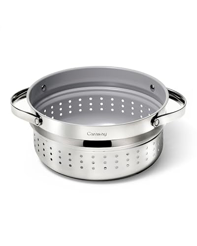Steamer Stainless Steel Steamer with Handles (Stainless Steel / Large (6.5qt))