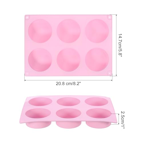 2pcs Silicone Muffins Pan (Pink)