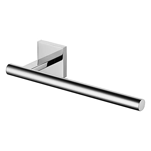 Hand Towel Bar Chrome Bathroom Towel Rail Holder Kitchen Paper Holder Wall Mounted Toilet Cabinet Mount (Polished Chrome / 1 Pack)