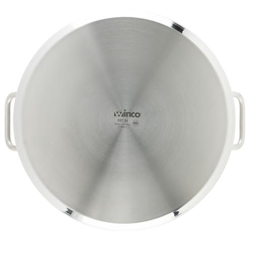Winware Stainless Steel 24 Quart Stock Pot with Cover (24 Quarts / Pot With Cover)